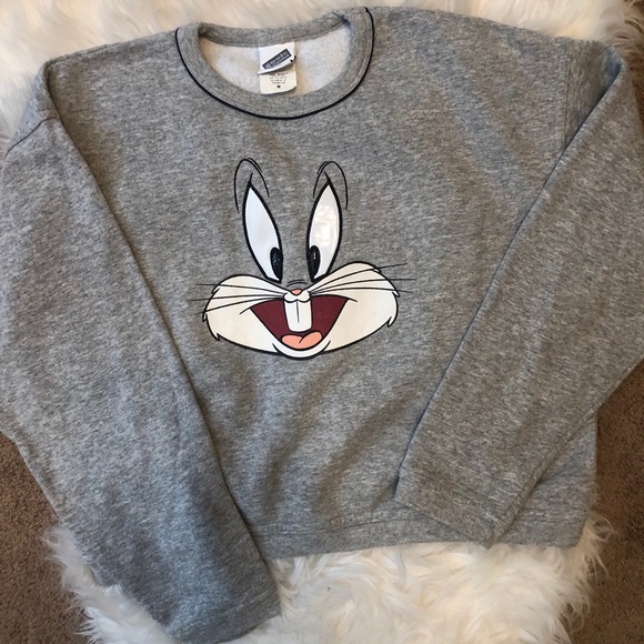 Warner Bros. Sweaters - 2/35 🍂Warner Bros Bugs Bunny heather grey sweater